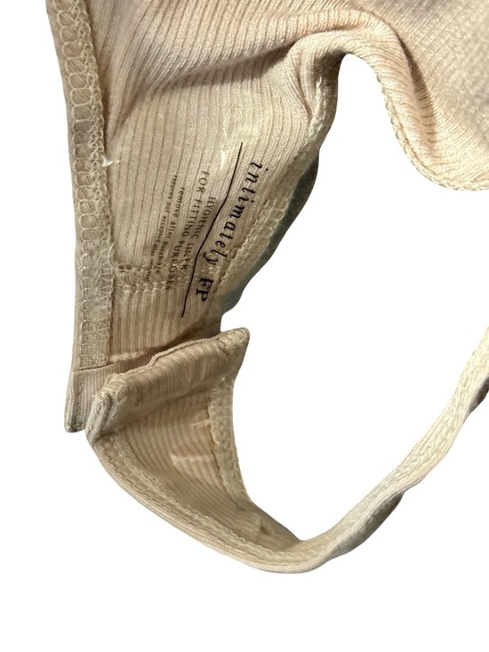 Free People So Fresh Shirred Puff Sleeve Ribbed Bodysuit in Dust Storm Large - Picture 10 of 13